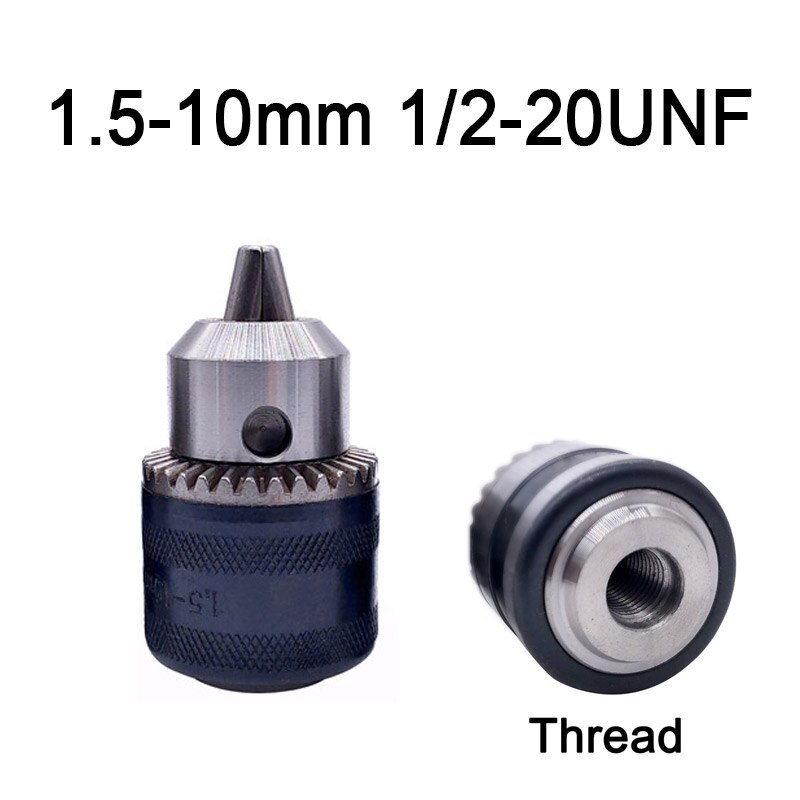 1 kpl 1.5-10mm b12 3/8 kierre istukan muunnos poraistukka 1/2 m12 x 1.25 jakoavain sähköporaksi avaimeton 3 leukaistukka: 1.5-10mm 20 epäkunnossa