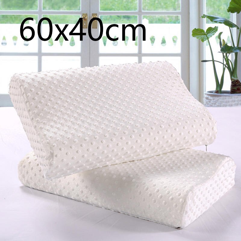 Memory Foam Pillow Orthopedic Pillow to Sleep Latex Neck Fiber Slow Rebound Soft Pillow Massage Cervical Health Care Pillow: xinshangai60x40cm