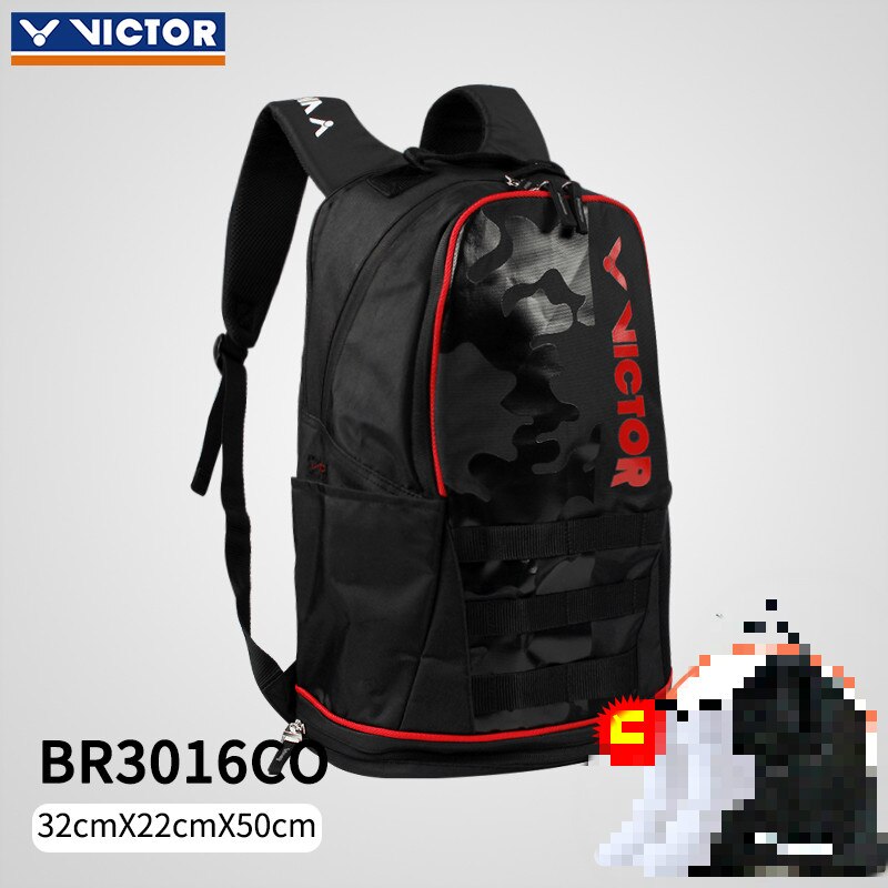 Original VICTOR Badminton racket Bag Backpack Men and Women Victor Waterproof Sports Bag BR3009 with: BR3016CO