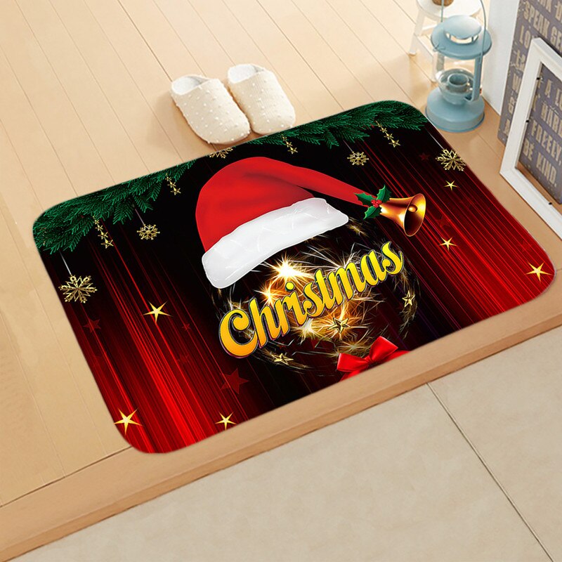 noël tapis extérieur tapis paillasson Santa ornement noël décoration pour la maison noël Navidad déco Noel nouvel an: 12