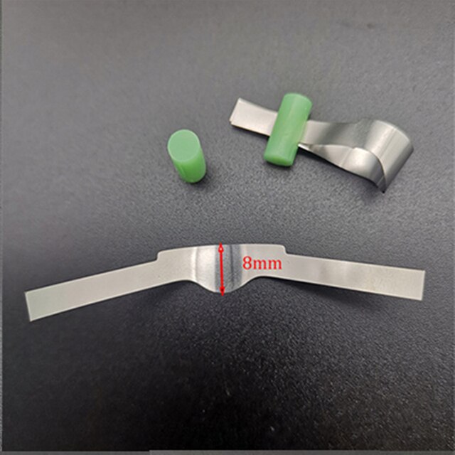 10Pcs/20Pcs Dental Sectional contoured Matrices Metal Matrix Bands Retainerless Automatrix with Locker Dental Matrix Material: Green  20pcs
