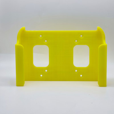 Invite murale pour Apple Mac Mini, support pour ordinateur monté sur le dos, invite astronomique de bureau, vis gratuites, gain de place, impression 3D,: jaune clair