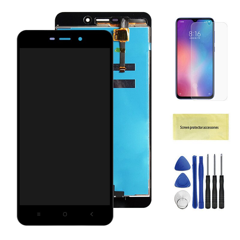 Original 5.0'' LCD For Xiaomi Redmi 4A LCD Display Touch Screen Digitizer Assembly Replacement For Xiaomi Redmi 4A LCD Screen: Black No Frame