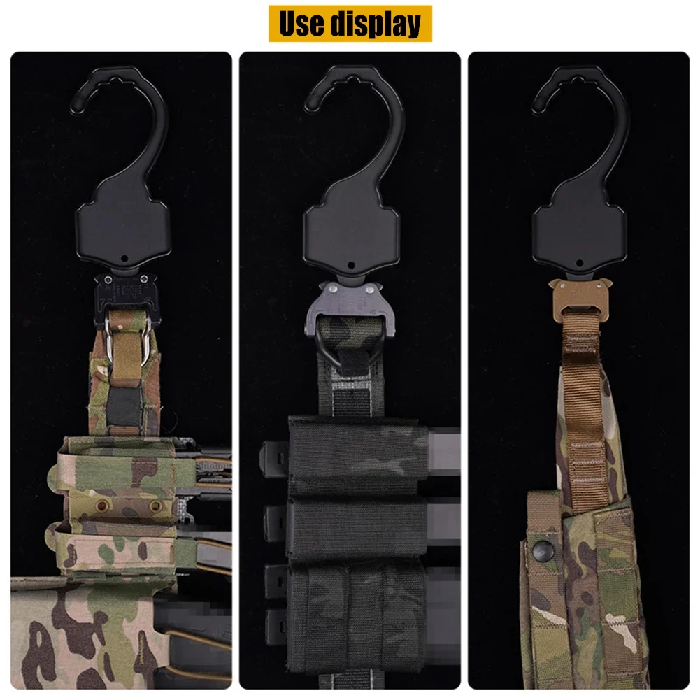 Cabide de caça leve para cintos com fivela cobra, cintura masculina, pendurar armário, exibição de implantação rápida, acessórios de suspensão