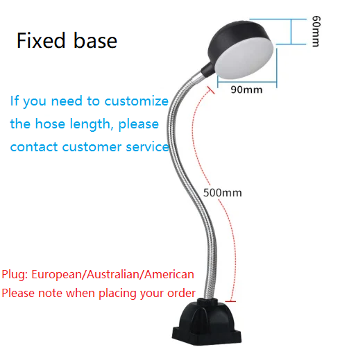 Lampe de travail LED pour Machine-outil, Base magnétique, Machine à coudre, tour, équipement CNC, éclairage de bureau, lumière vive 220V-110V: Lavande