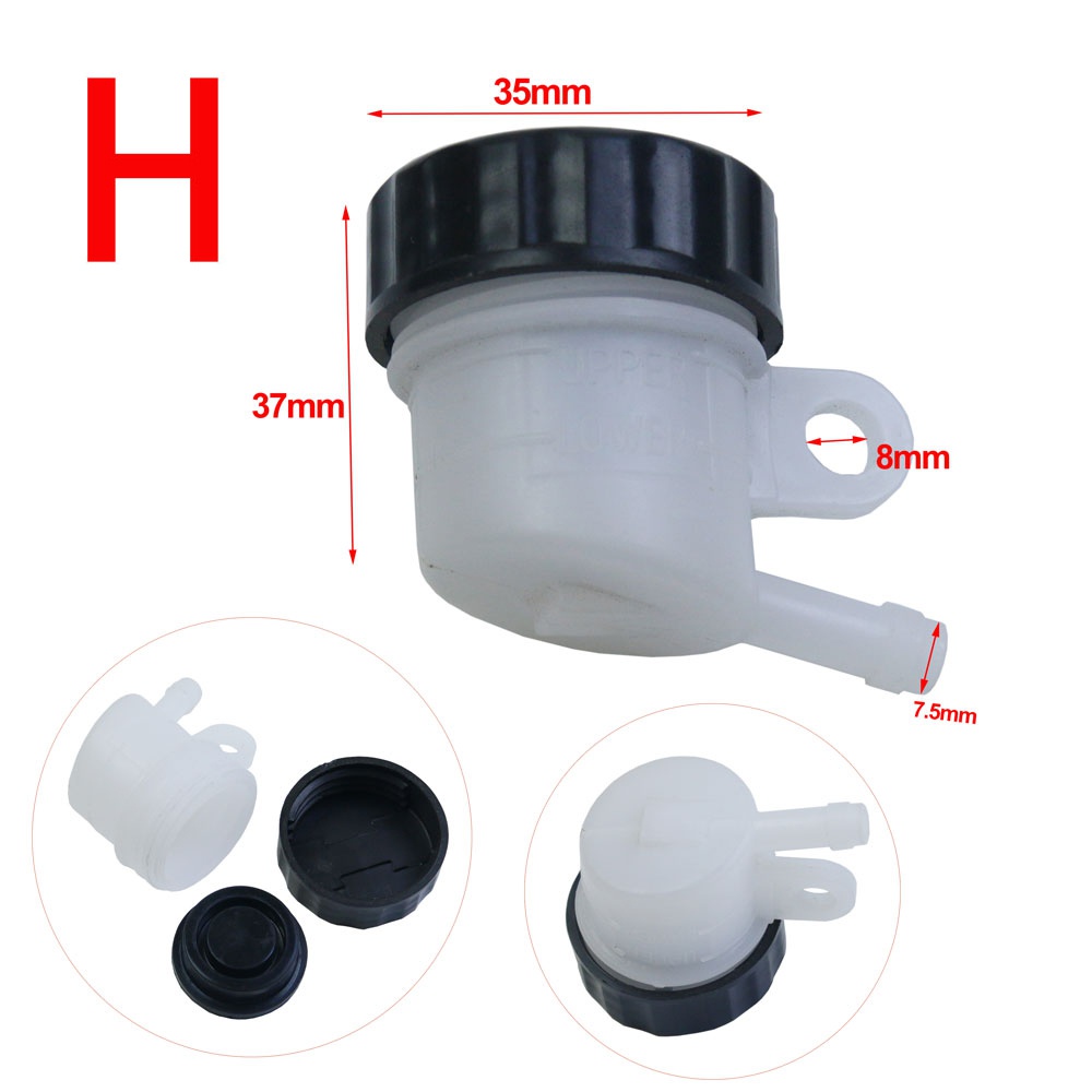Universale Del Motociclo Leva Freno Serbatoio Olio Freno A Piede Cilindro maestro Tazza di Olio Bottiglia di Fluido Serbatoio sporco bicicletta scooter Pitbike: Arancione