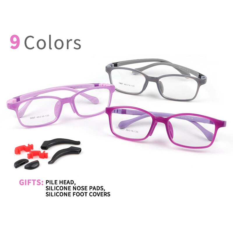 Children Anti Radiation Glasses Super Light Elasticity Leg Eyeglasse Materials Cute Eyewear for Child