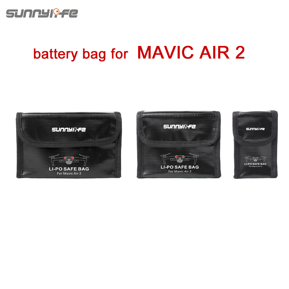 Sunnylife Dji Mavic Air 2 Lipo Safe Bag Explosieveilige Beschermende Batterij Opbergtas Voor Mavic Air 2 Accessoires