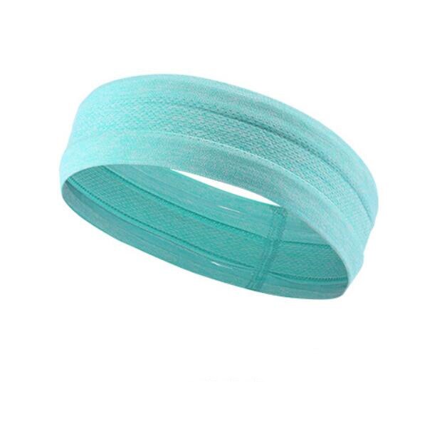 Sport Hoofdband Mannen Vrouwen Hoofd Zweet Band Run Voetbal Tennis Hoofddoek Siliconen Anti-slip Elastische Zweetband Haarband: green