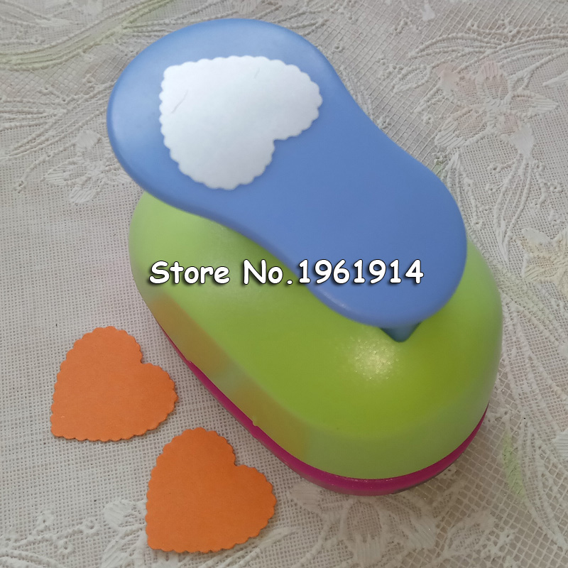 Dziurkacz w kształcie serca i koła fali 1 cal, dziurkacz miłosny, rękodzieło, scrapbooking, okrągły, diy, pianka eva/obcinacz robić papieru 1