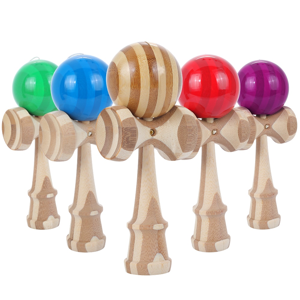 18CM Wooden Kendama Toy For Childr Adult Kandama Jumbo Balls Outdoor Kendama Krom Sport Game Toys Japneese Toy