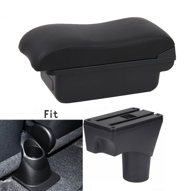 Für Nissan März Micra K13 MK4 IV Armlehne Kasten Center konsole Arm Rest: A-Schwarz Schwarz Linie