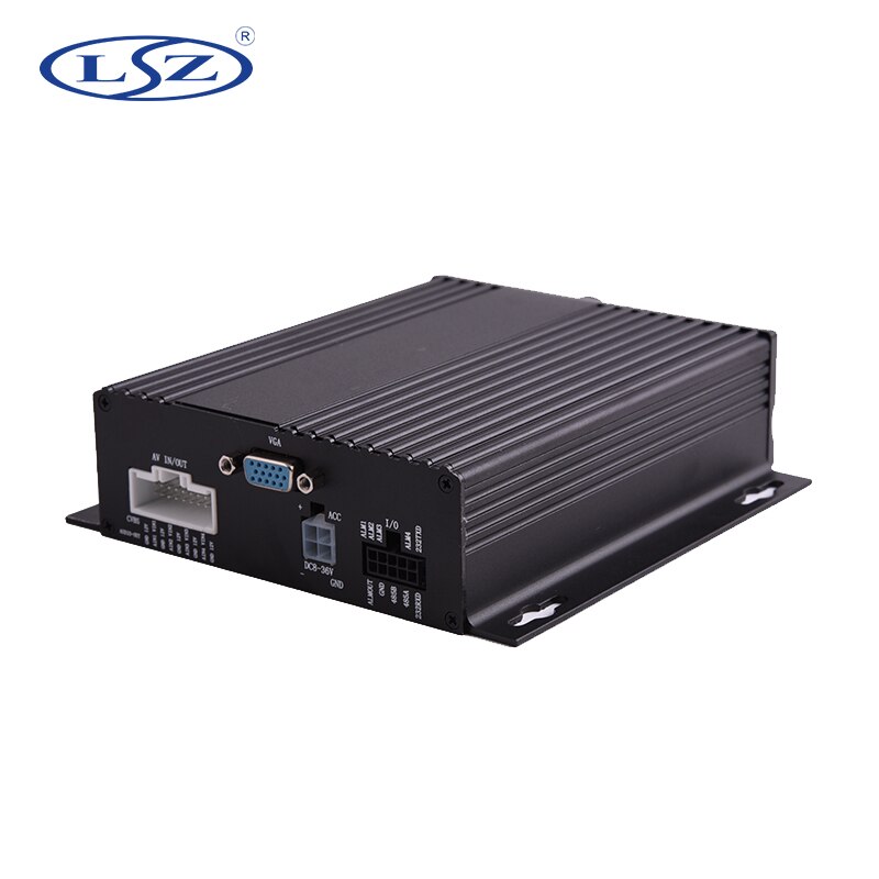 School Bus Trailer Truck Taxi Car 1.0MP AHD 720P 4Channels Dual SD Card Mobile DVR