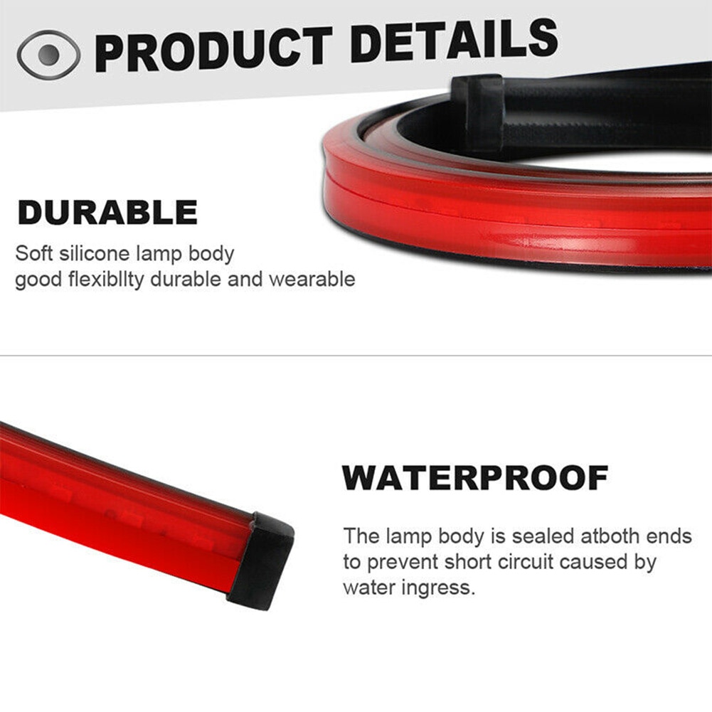 40\ " auto led achter 3rd remstrip drl rijwaarschuwingslicht richtingaanwijzer universeel