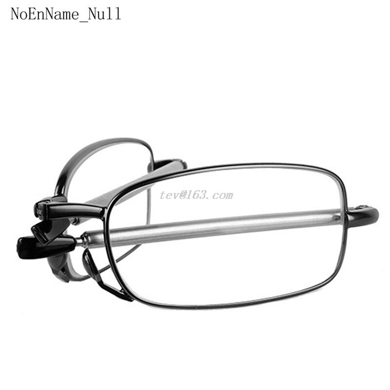 Reading Glasses Men Women Folding Small Glasses Frame Black Metal Glasses With Original Box Portable +1.5 +2.0 +2.5 +3.0