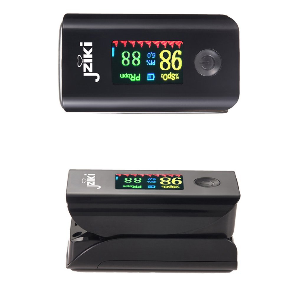 Pulse Monitoring Blood Oxygen Saturation Monitor Finger Clip Oximeter LCD Screen Digital Display Health Test Household Oximeter