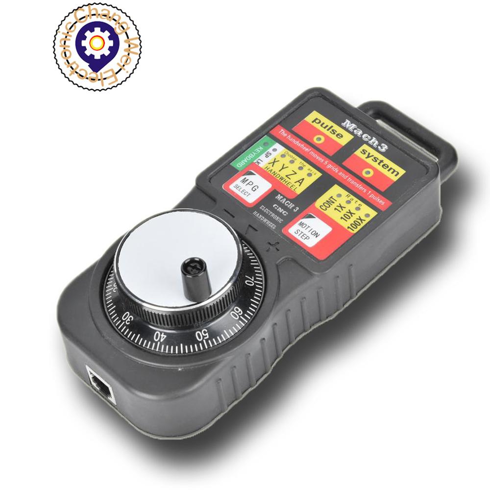 CNC MACH3 USB Industrial Electronic Handwheel MPG4 4 Axis Manual Pulse Generator MPG Pendant Handwheel