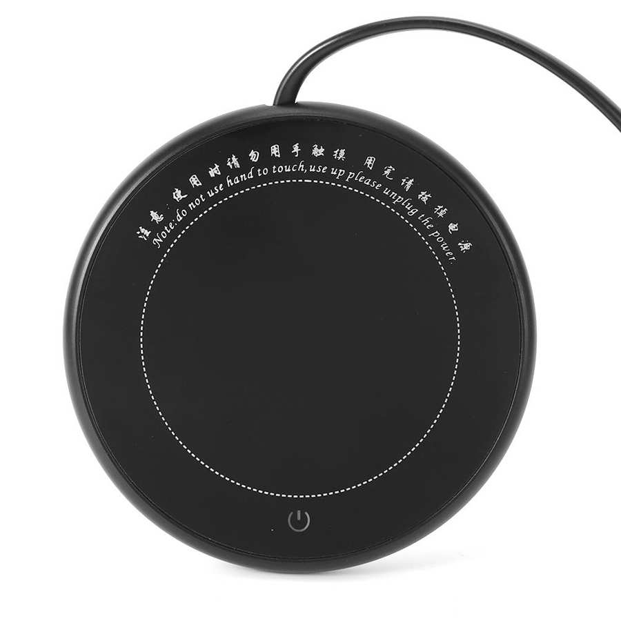 Czarny kubek mata grzewcza filiżanka robić kawy i mleka podgrzewacz robić kubków termostatyczna płyta grzewcza podstawka podgrzewacz robić kawy dla Dom gabinet CN wtyczka 220V