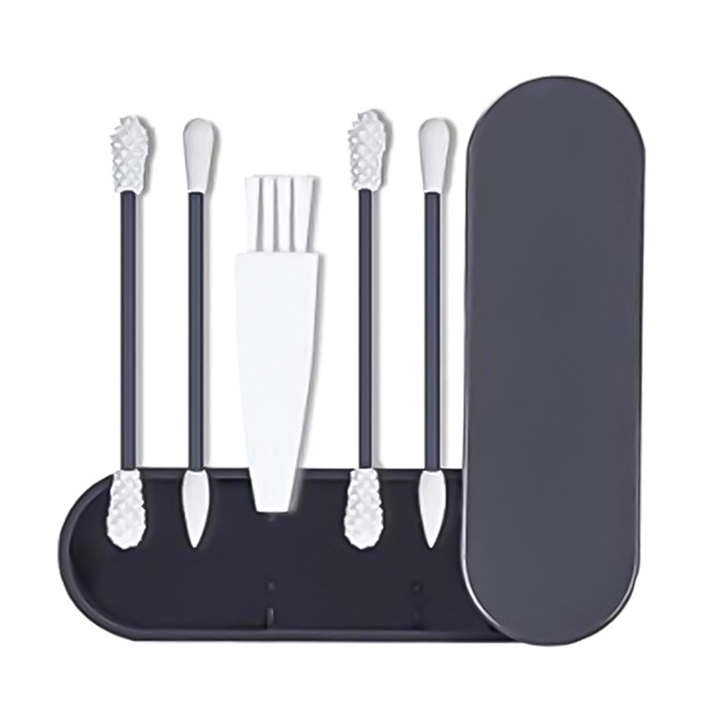 5 in 1 Silicone Cotton Swab Ear Eye Cleaning Washable Makeup Swabs Soft Flexible Reusable Makeup Tools Set
