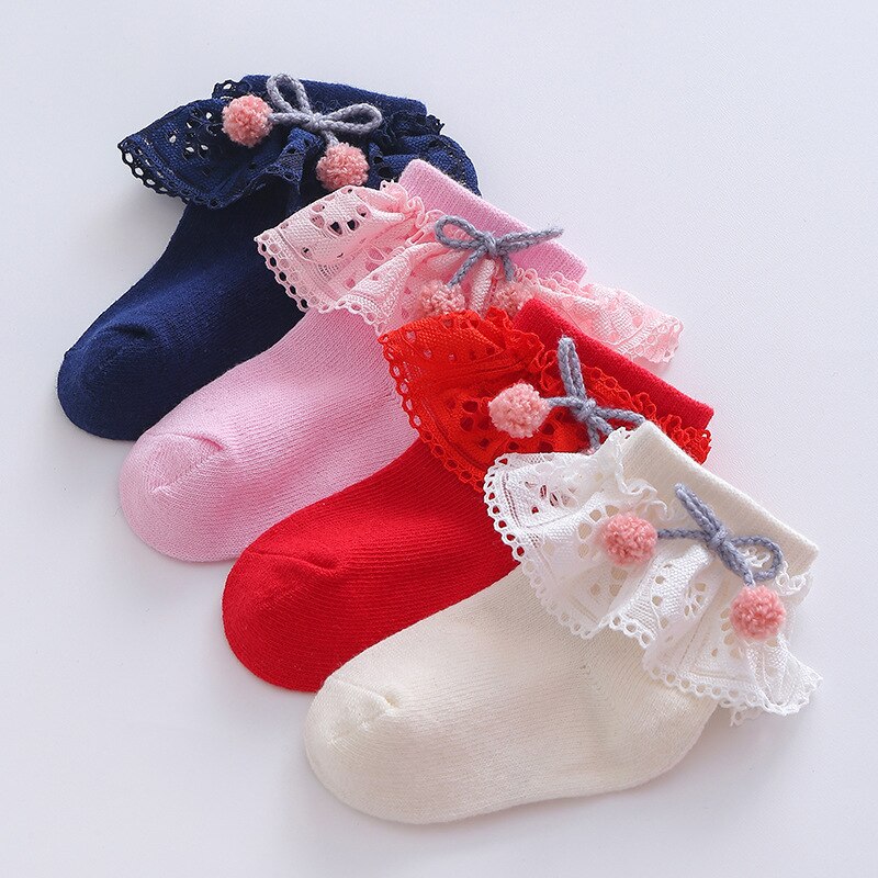 Baby Princess Socks Cotton Baby Sock Autumn Lace Girls Socks Spring 12 Month Old Year Baby Socks For Newborns Child Sock