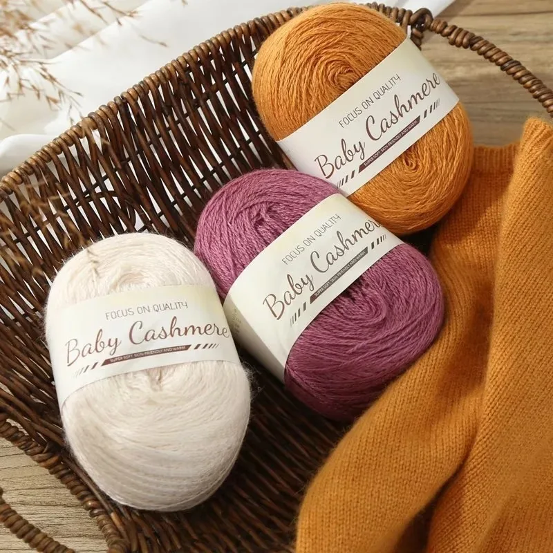 50 g/Rolle Weiche Wolle Stricken Kaschmir Langes dünnes Garn DIY Hand Häkeln Rolle Mohair Garn Weiche Mohair Kaschmir Wolle Strickgarn