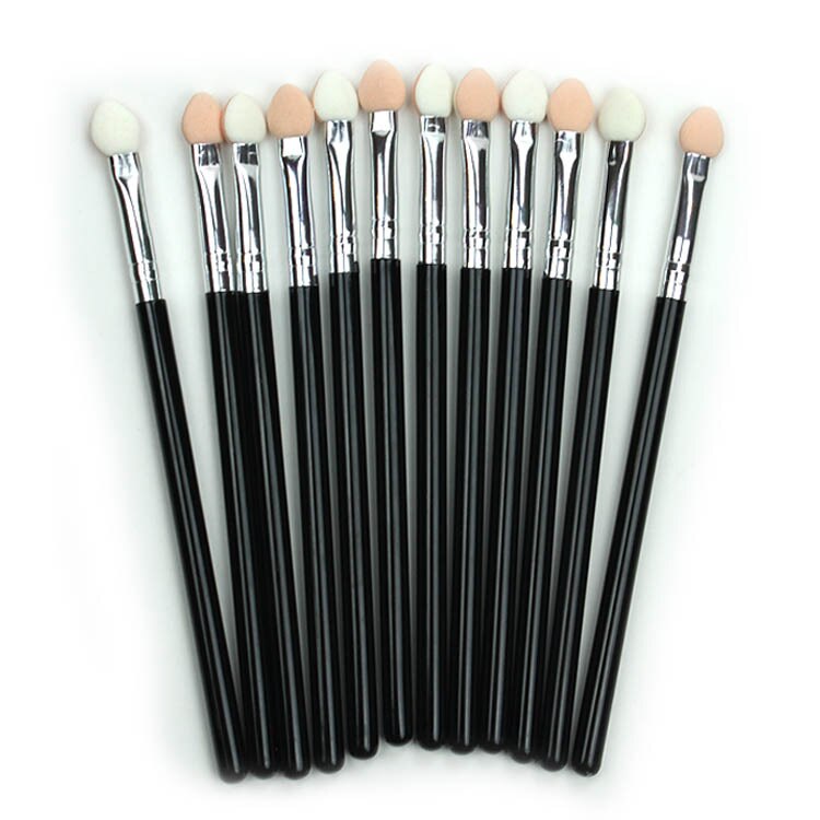 1/5/10PCS Portable Wood Handle Sponge Makeup Stick Eye Shadow Nose Shadow Lip Applicator Brush Cosmetic Tools Accessories