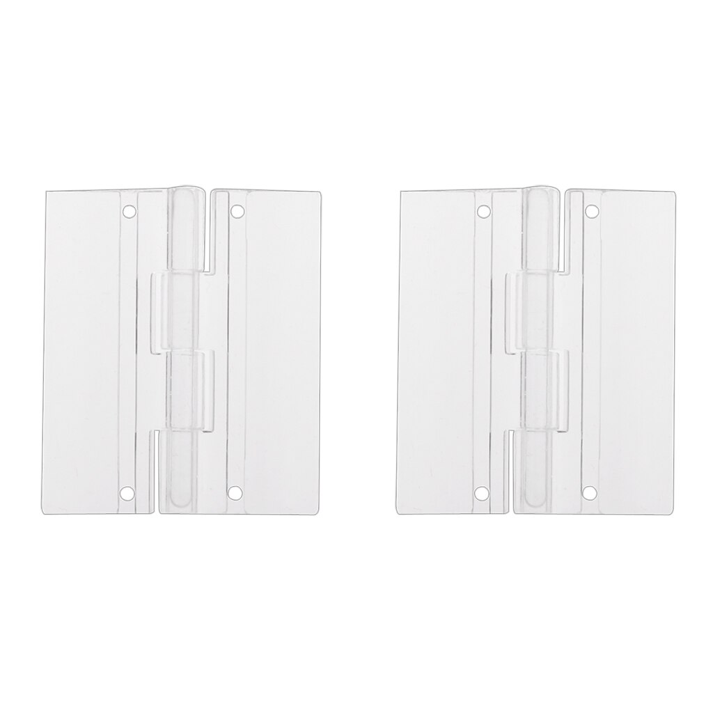 Porte pliante en plastique acrylique transparent | 45x38mm, Piano plexiglas Pack de 2