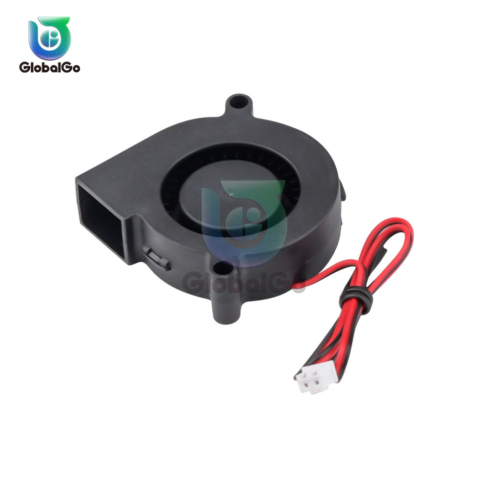 Ventilateur Turbo de refroidissement sans balais 5V/12V/24V, pièces d'imprimante 3D, 2 broches pour extrudeuse, ventilateur de Turbine de refroidissement cc, 5015