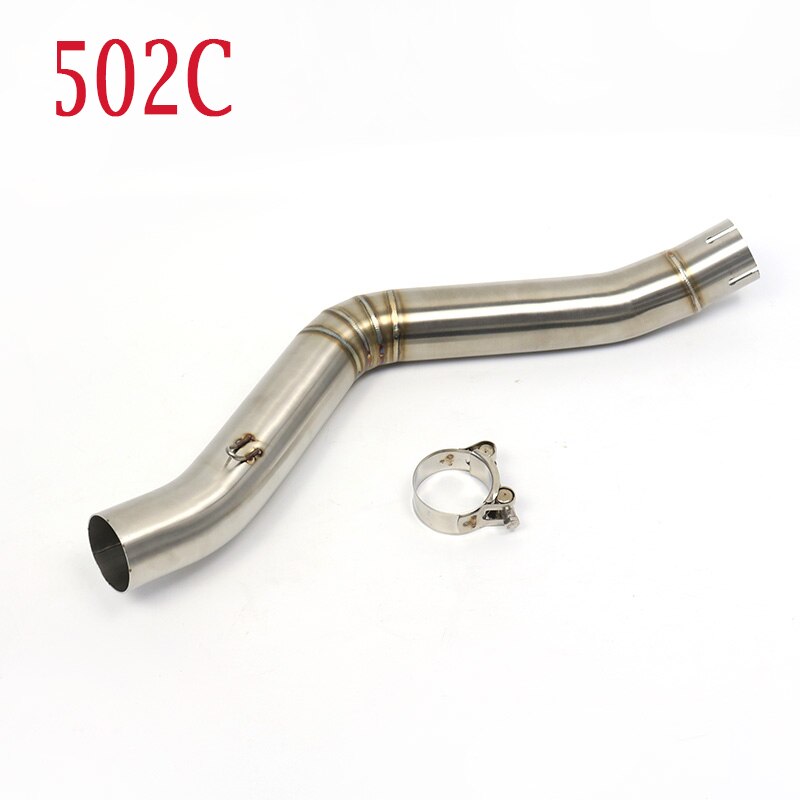Midden Link Pijp Uitlaat Motorfiets Rvs Uitlaat Voor Benelli 502C 502X TRK502 Trk 502 Pit Bike: 502C