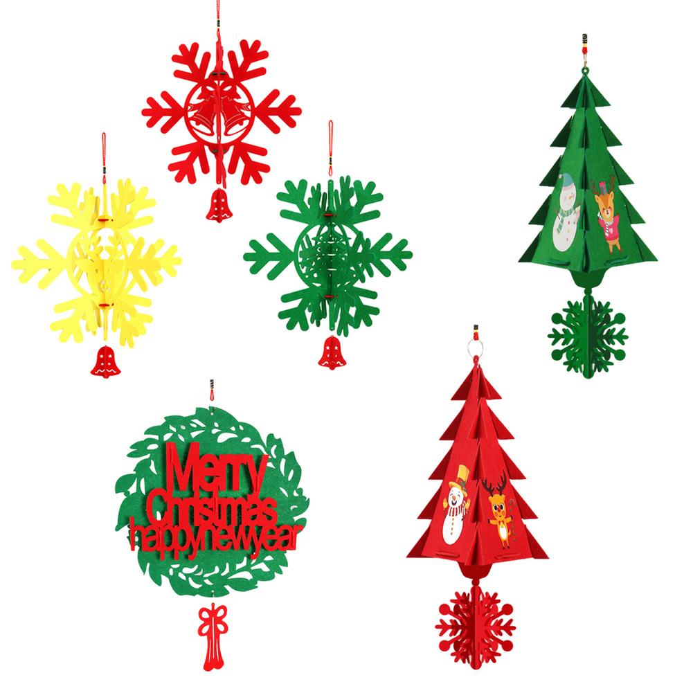 Decorazioni per ciondoli con fiocco di neve per albero di natale