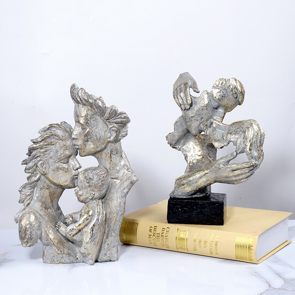 Escultura de Arte Moderno, esculturas decorativas modernas para decoración de casa, arte moderno, decoración del hogar, esculturas de mano, estatuas abstractas
