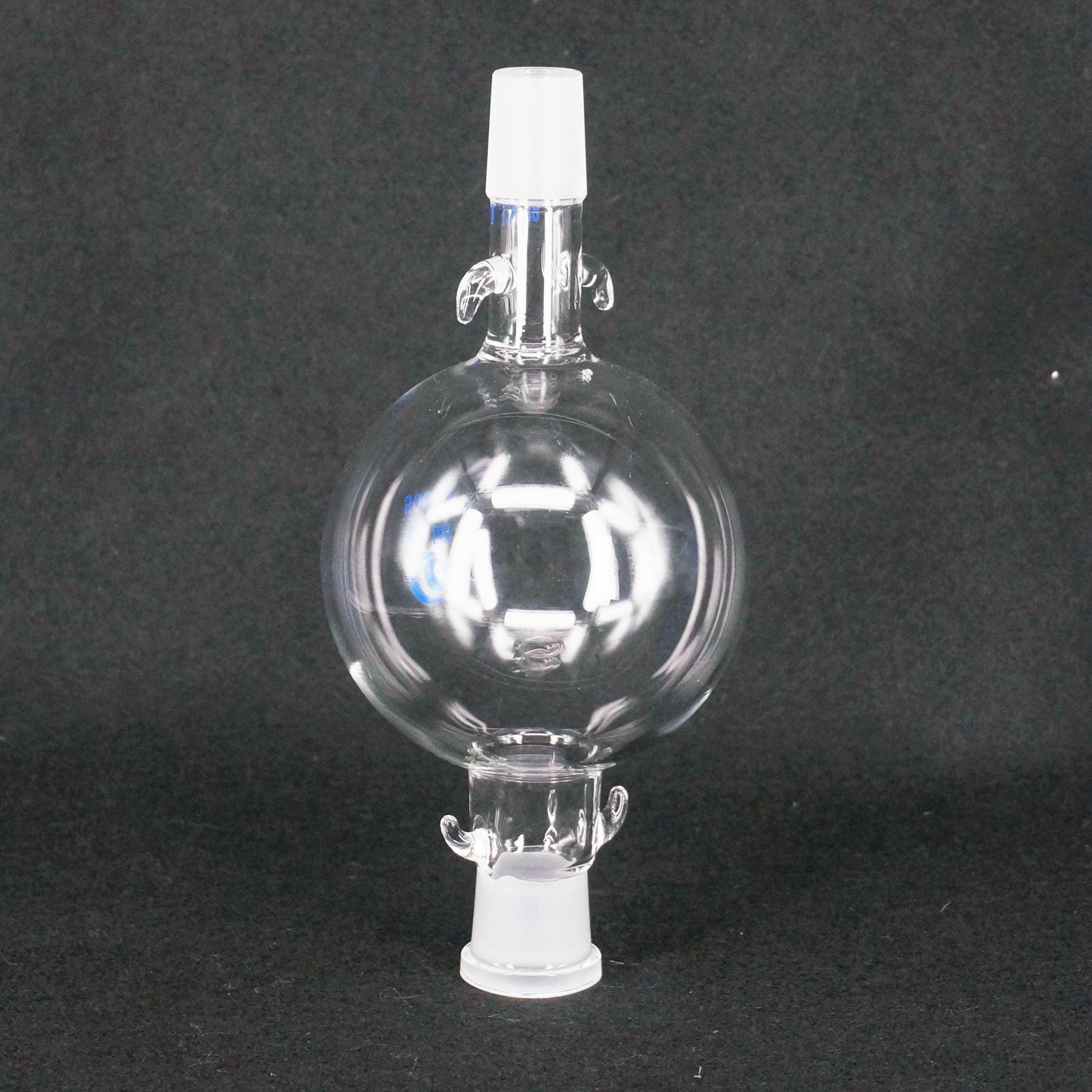 Bola de depósito de solvente para cromatografía de vidrio de laboratorio, junta de 500ml, 24/29