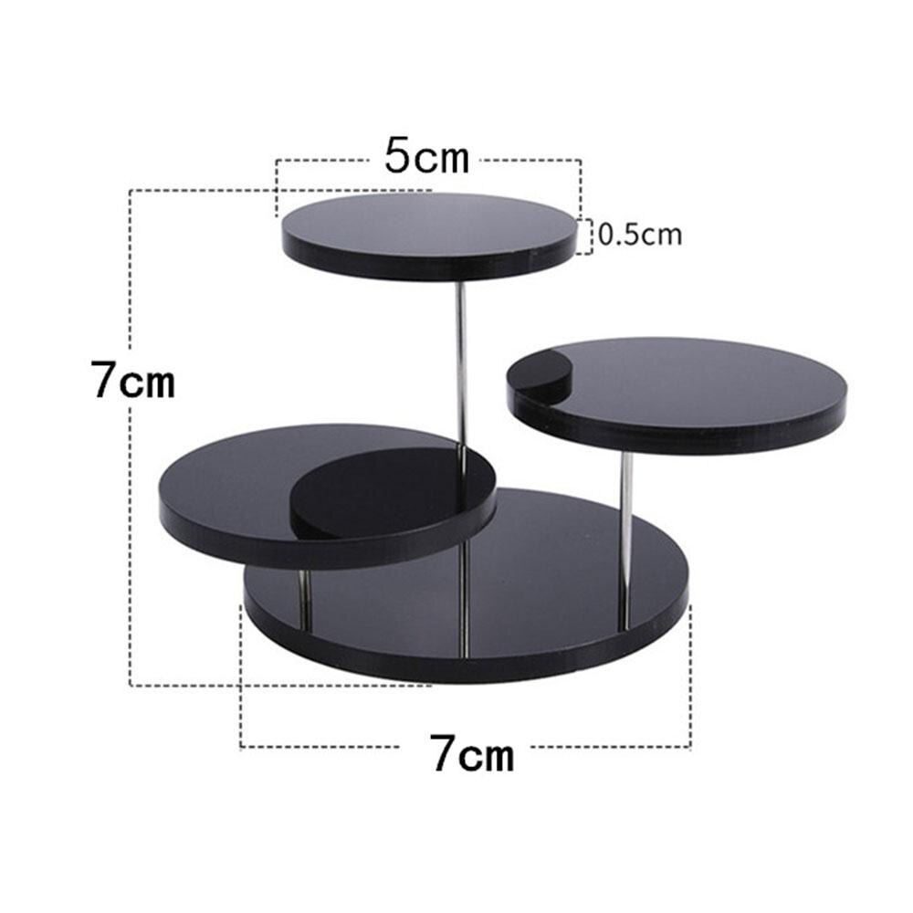 Cupcake Houder Transparant Stand Zwarte Mode Rack Cake Rack Houder Creatieve Cupcake Stands Feestartikelen Tool Decoratie