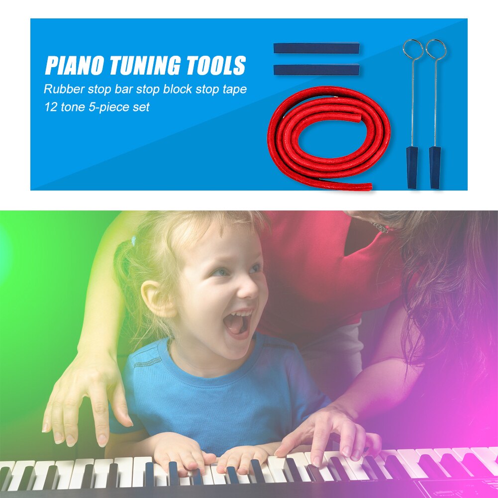 5/6pcs Piano Tuning Kit Piano Tuning Tools Tuning Tuner Fixing Parts Lever Mute Hammer Set Music Elements