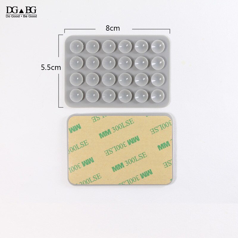 Silicon Rubber Sucker Cup Plastic Suction Cup Non Slip Mat Conveniently Mobile Phone Holder Backed 3M Glue Sucker Pad