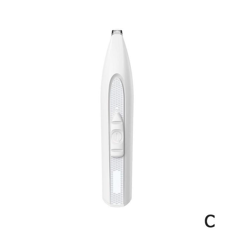 Mini bærbart kæledyrsudstyr abs pote shaver værktøj klipning pleje hår elektrisk trimmer hundeskærer batteri po  m6 c 3: Hvid