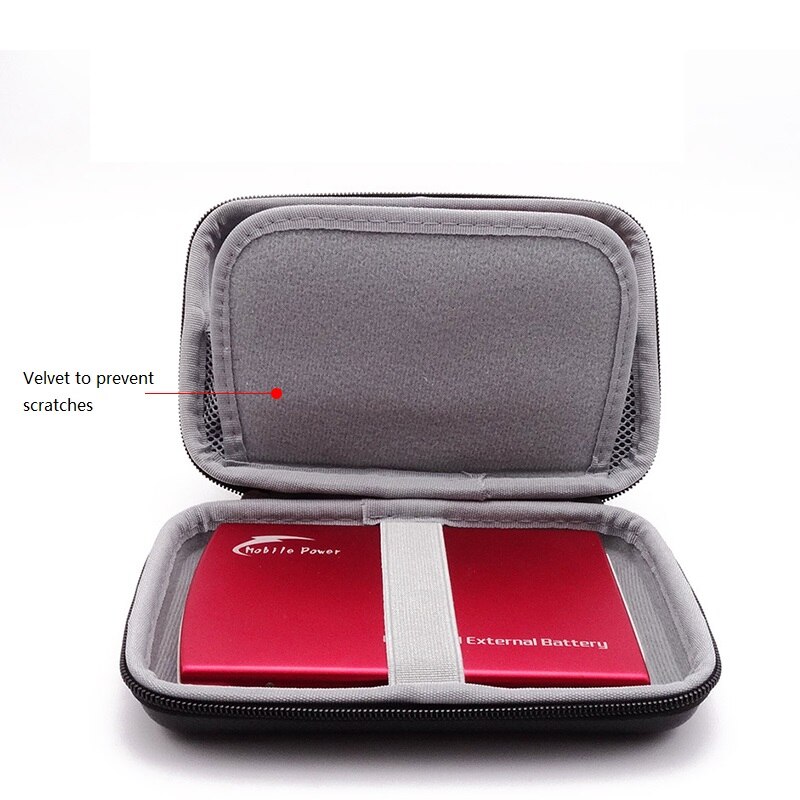 2.5&quot; Hard Disk Case Portable HDD Protection Bag for External 2.5 inch Hard Drive/Earphone/U Disk Hard Disk Drive Case