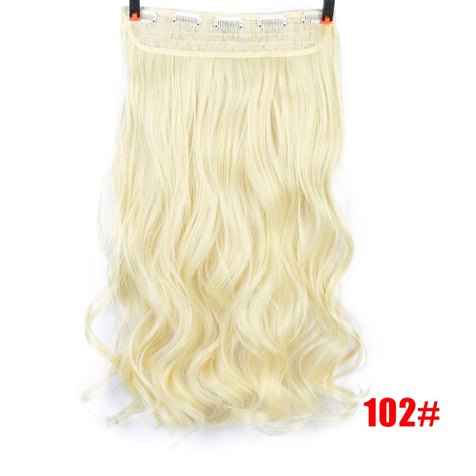 LM Extension capillaire synthétique à Clip | Postiche longue tendance une pièce, couleurs entordées à la , Extension capillaire avec pince: B901-102