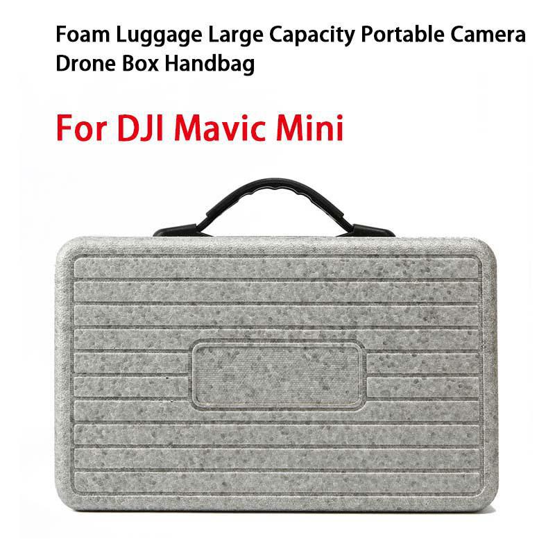 Rc zangão caso de armazenamento espuma grande capacidade portátil bolsa para dji mavic mini zangão câmera dispositivo controle remoto acessório: Default Title