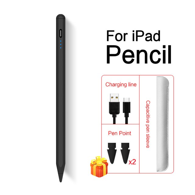 For Apple Pencil 2 iPad Pro 11 12.9 Stylus Pen Drawing Touch Pen For iPad 10.2 Air 4th 3 Palm Rejection Tilt 애플펜슬: Black