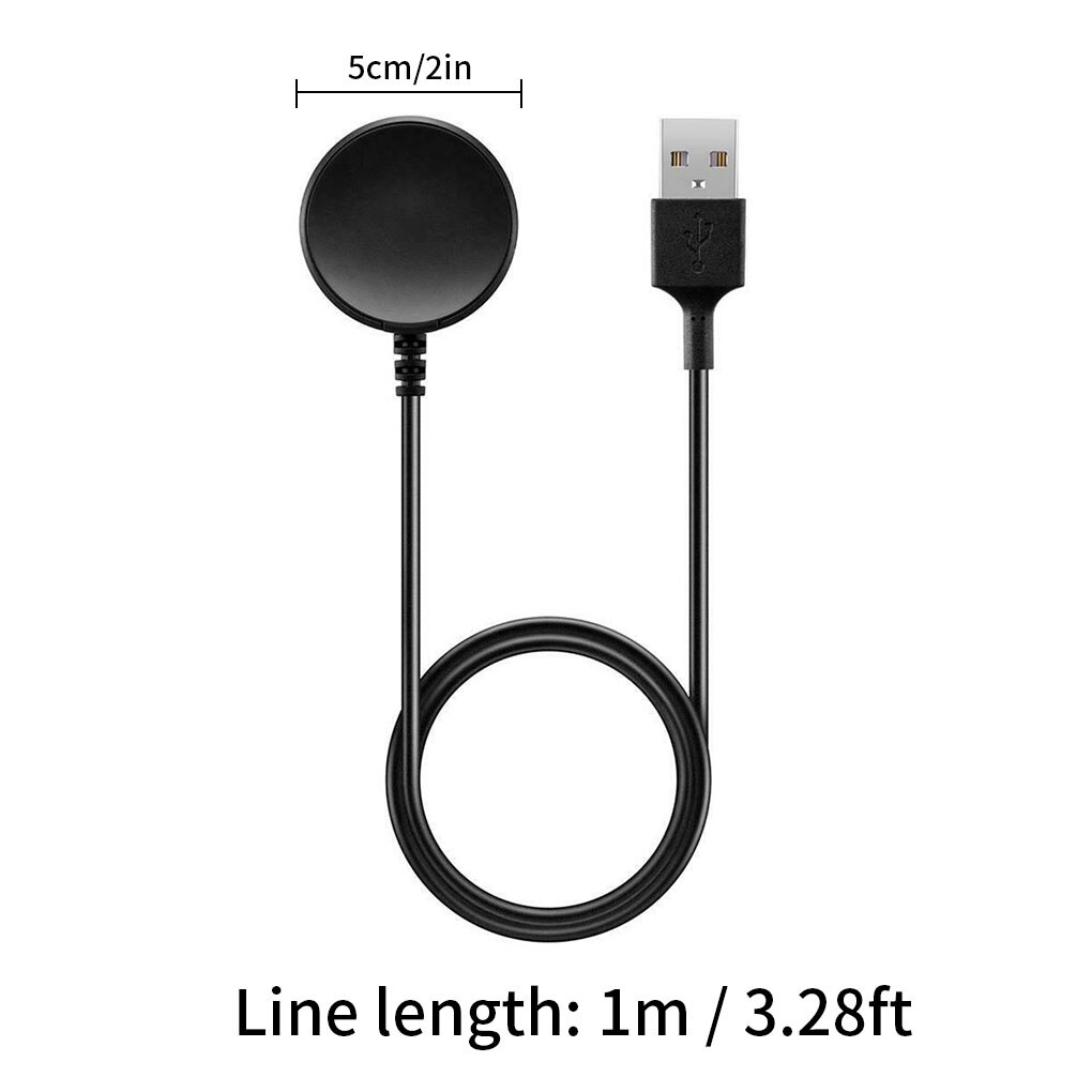 USB Watch Charging Cable Smart Wristwatch Fast USB Charging Cord 1 Meter For Samsung Galaxy Watch Smart Watch Charging Cable