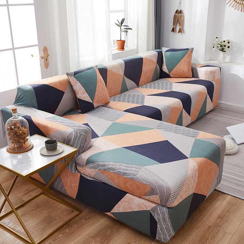 Stretch Slipcovers Sofa Sectional Elastic Sofa Cover for Living Room Couch Cover Single/Two/Three/Four Seat 0032: 1-seat 90-140cm