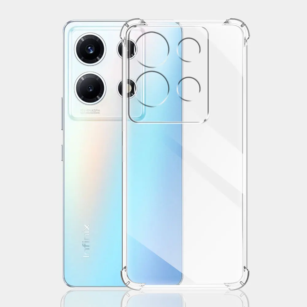 Funda de teléfono a prueba de golpes para Infinix Note 30 VIP, suave funda de silicona transparente o Infinix Note 30 Pro Coque