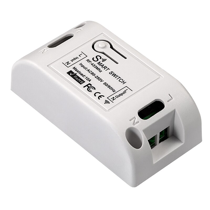 Wifi Draadloze Smart Switch Module 230V 10A Afstandsbediening Smart Single Circuit Breaker Voor Alexa / Echo Google Thuis: Default Title