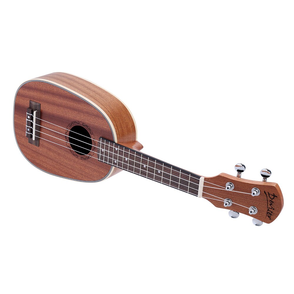 21 "Ananas-Vormige Sopraan Ukulele Duurzaam Sapele Ukulele Ukelele Matte 4 Nylon Snaren Palissander Toets