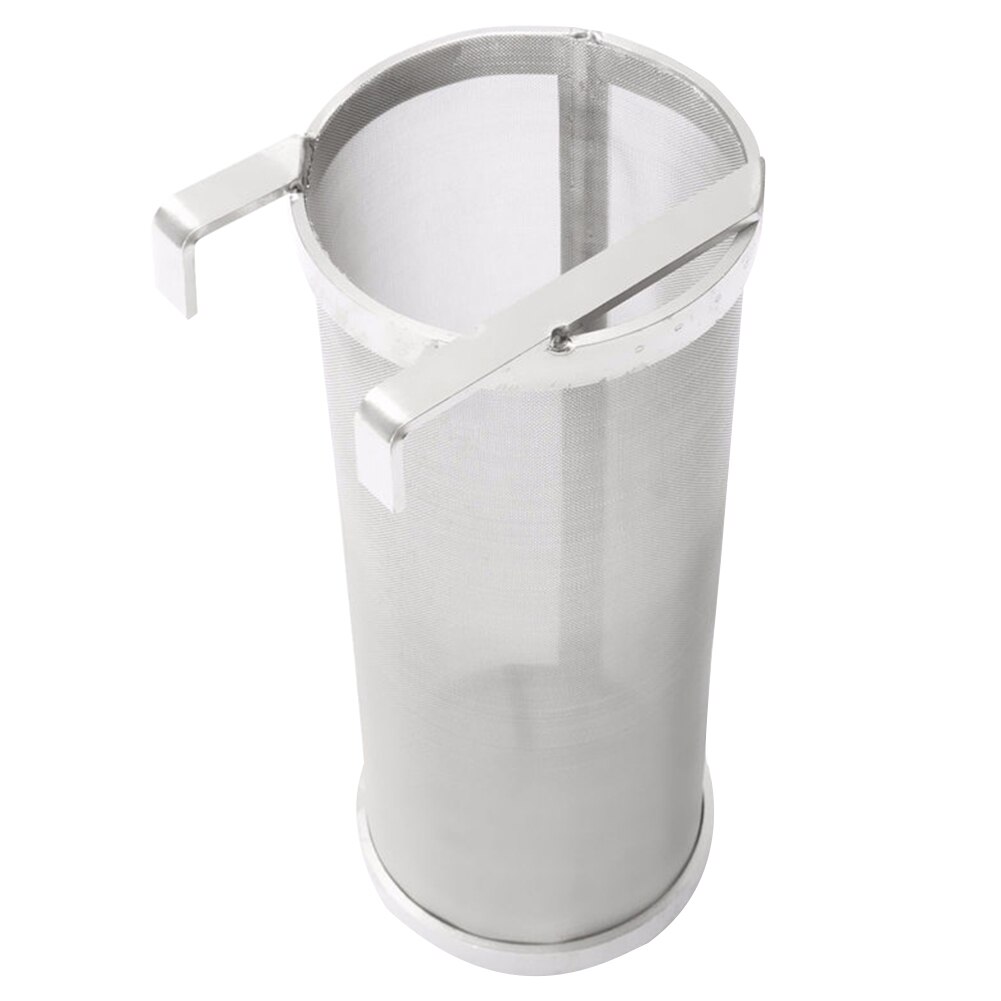 Filtro de acero inoxidable 304 Hop Spider, filtro Homebrew Beer Pellet Hop de 100x255mm, filtro de 400 micras para hervidor de cerveza HTML: 4x10inch