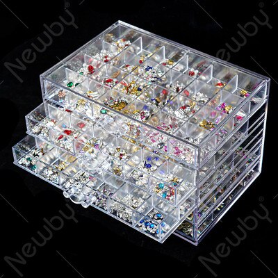 Makeup Organizer Tray Transparent Acrylic Cosmetic Storage Display Box With Handle With Clear Simple Stylish Transparent