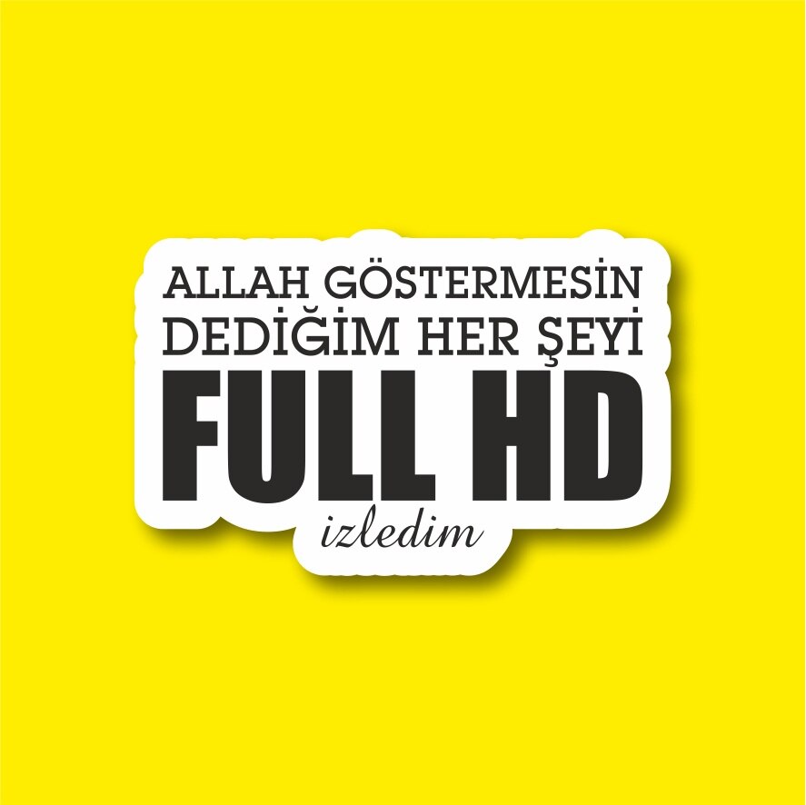 İzledim Laptop En Telefoon Sticker-Decal Max.8cm