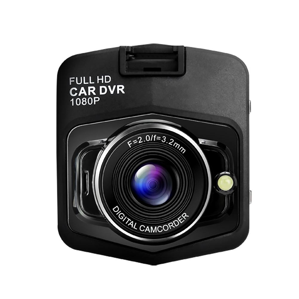 Bil dvr kamera fuld  hd 1080p køreoptager bil sort kasse dual lens køretøj bagfra kamera videokamera nattesyn dash cam: Hvid