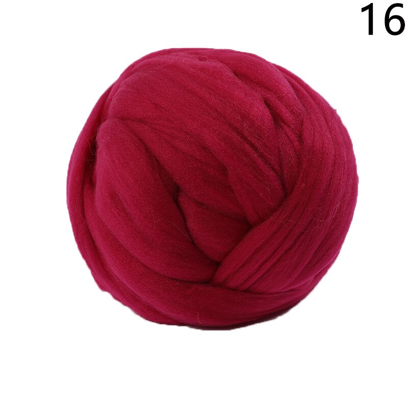 250g Super Thick Natural Wool Chunky Yarn Felt Wool Roving Yarn Spinning Hand Knitting Spin Yarn Diy Blanket Crocheting Supply: 16